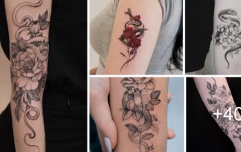 Bellos Tatuajes de serpiente para mujer