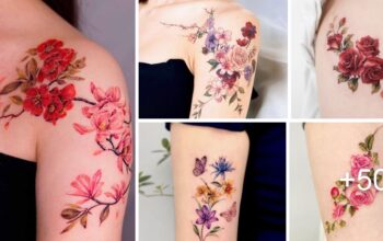 Bellas ideas de tatuajes de flores con  frases y nombres