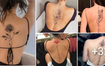 Hermosas ideas de tatuajes en columna para mujeres