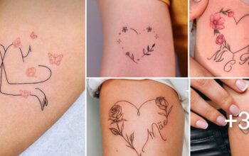 Tatuajes lindos de corazón para mujeres