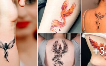 34 Diseños inspiradores de tatuajes ave fenix